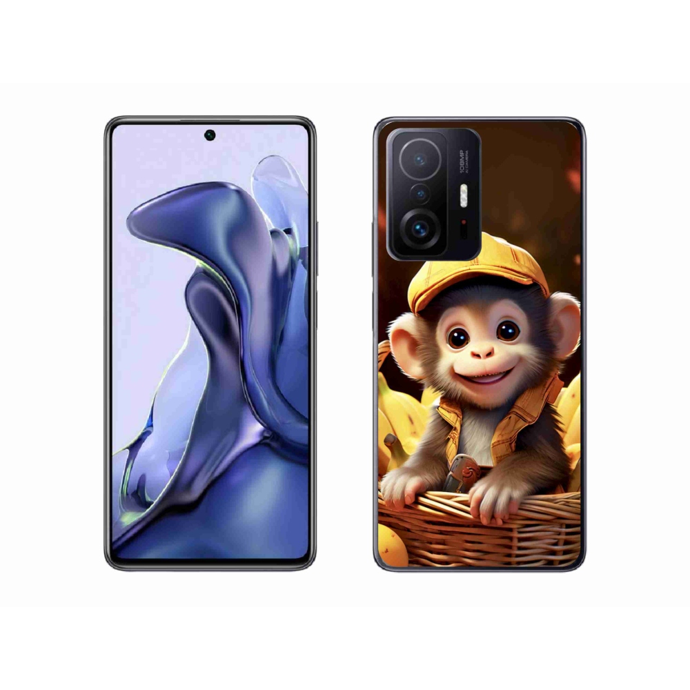 Gél borítás mmCase a Xiaomi 11T Pro számára - majom a kosárban