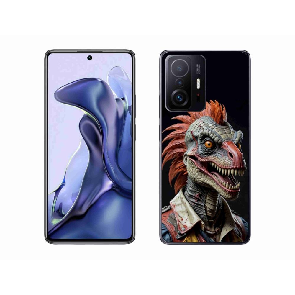 Gél borítás mmCase a Xiaomi 11T Pro számára - punk dinoszaurusz