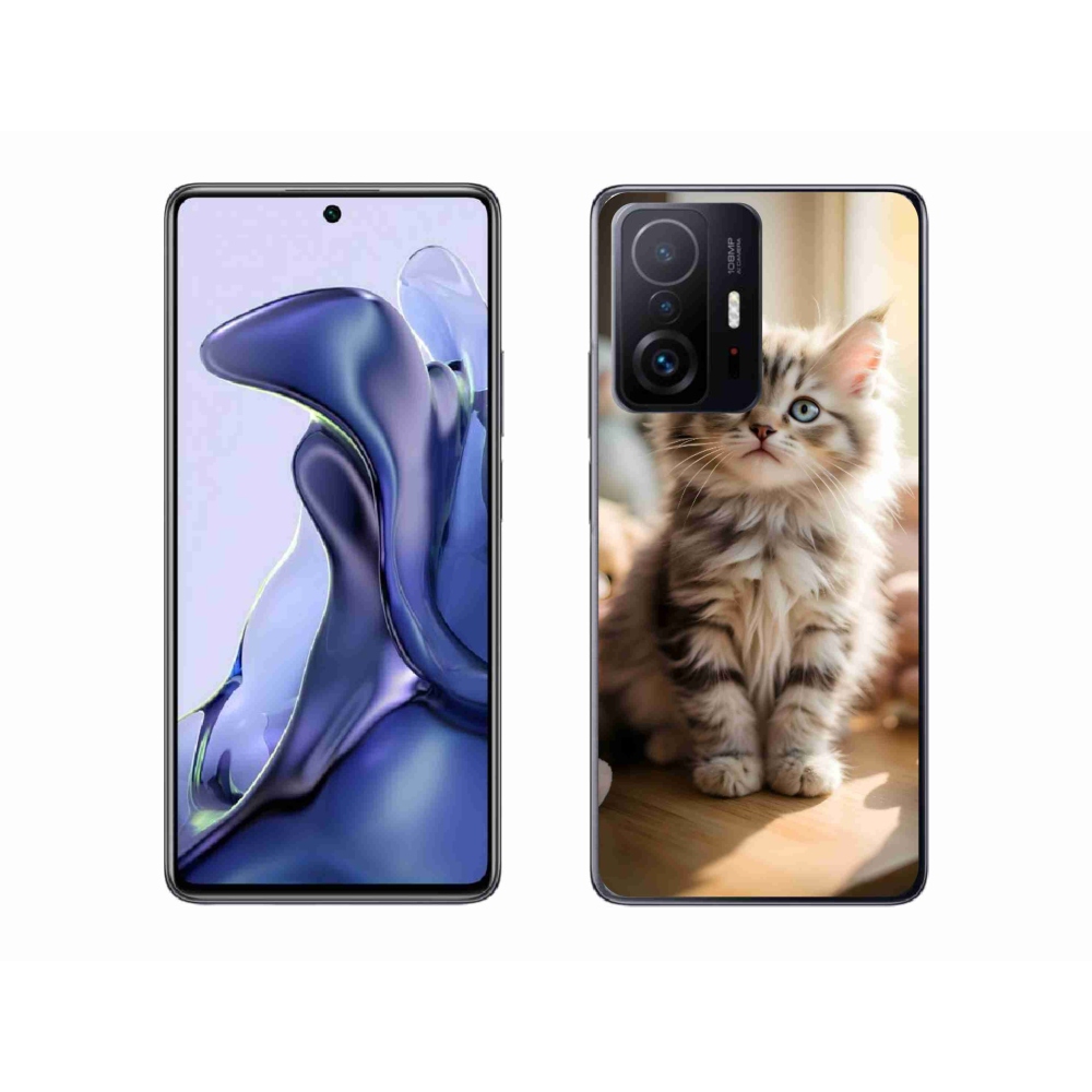 Gél borítás mmCase a Xiaomi 11T Pro számára - aranyos cica 10