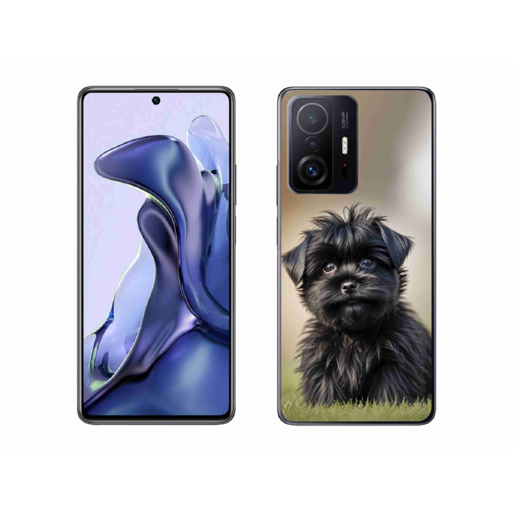Gél borítás mmCase a Xiaomi 11T Pro számára - aranyos fekete kutya