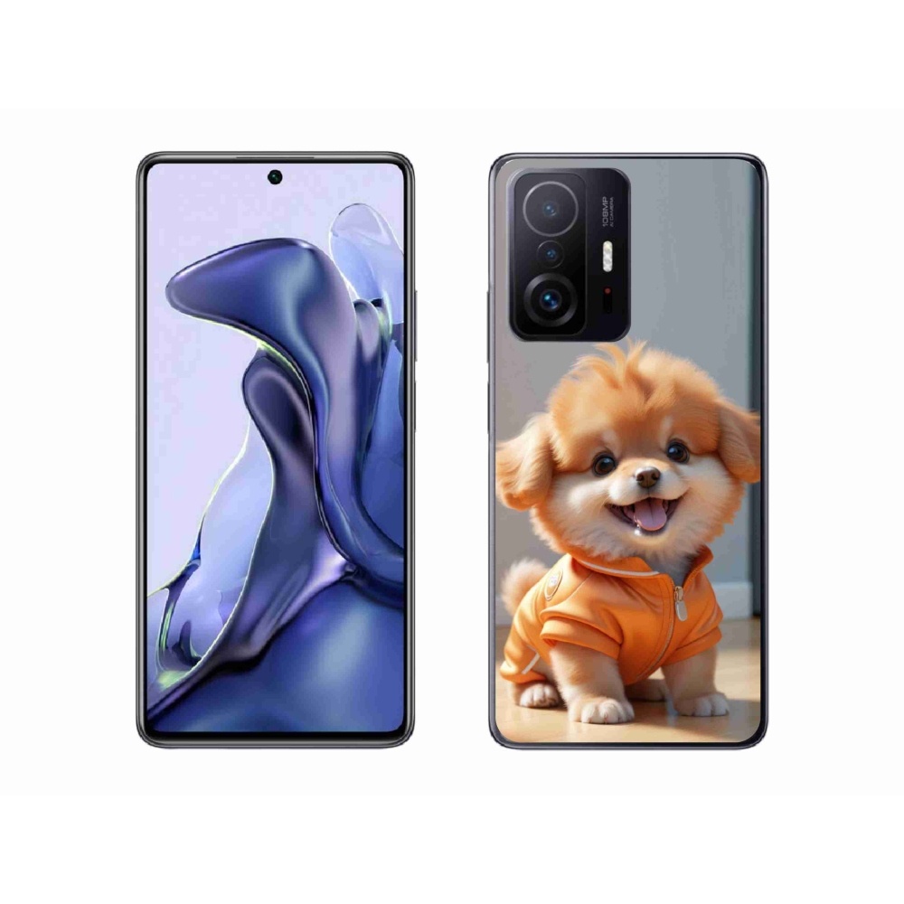 Gél borítás mmCase a Xiaomi 11T Pro számára - aranyos pomerániai pulóverben