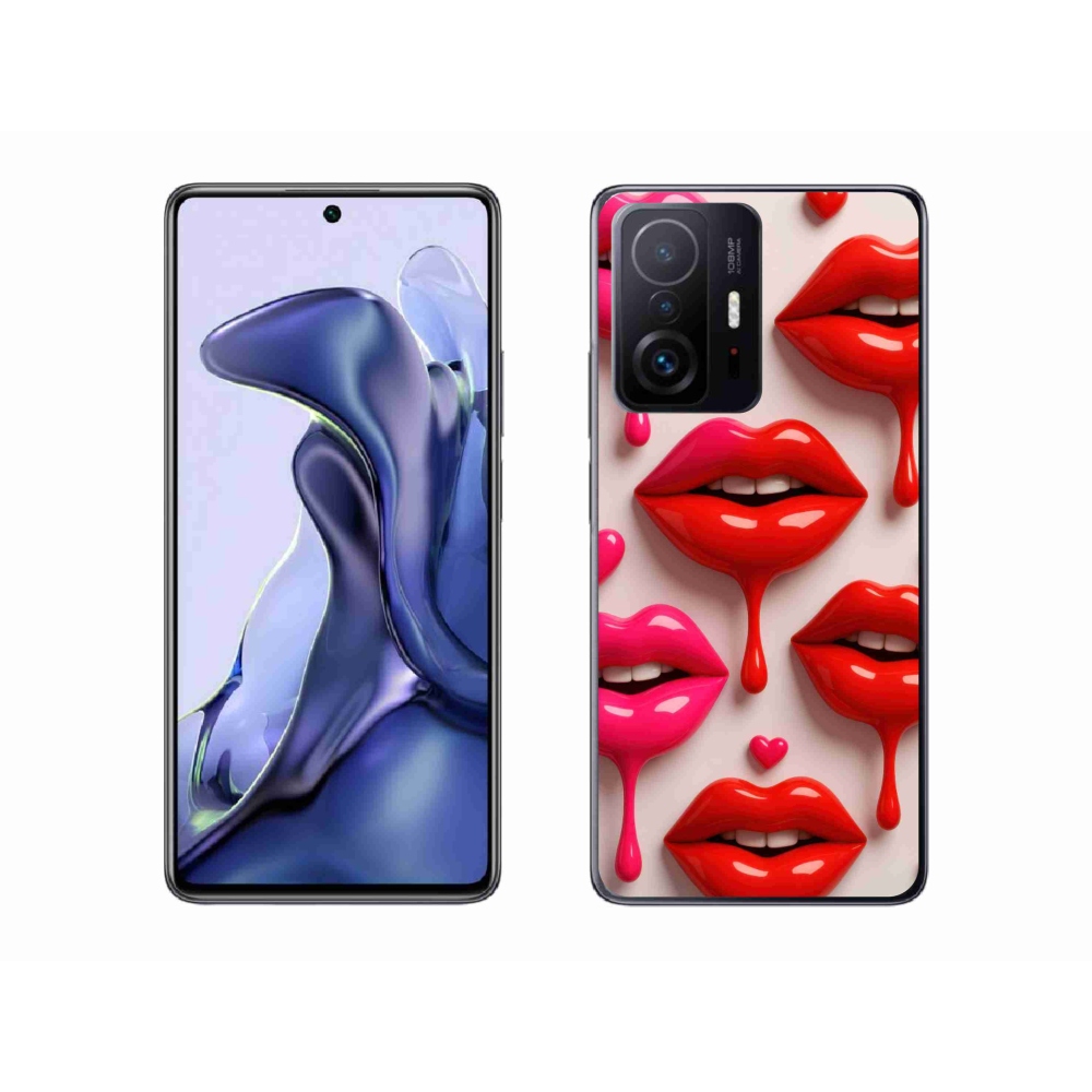 Gél borítás mmCase a Xiaomi 11T Pro számára - ajkak 2