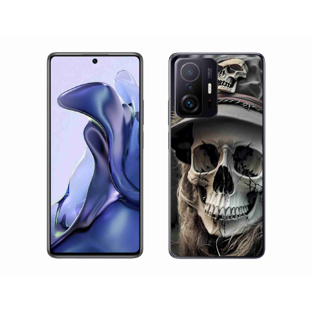 Gél borítás mmCase a Xiaomi 11T Pro számára - sötét koponya
