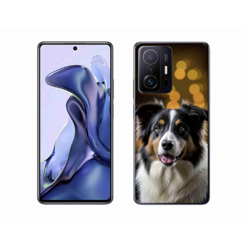 Gél borítás mmCase a Xiaomi 11T Pro számára - mosolygó ausztrál juhászkutya