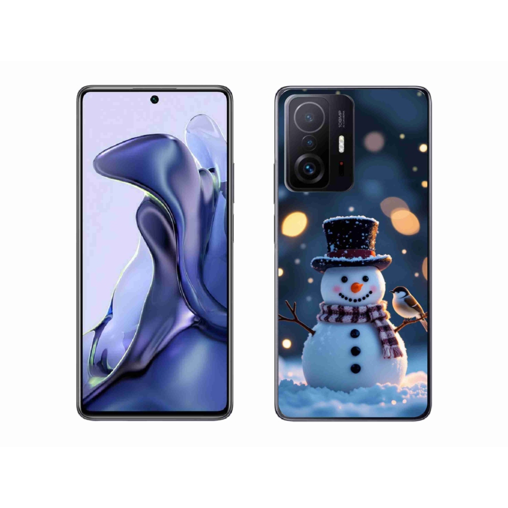 Gél borítás mmCase a Xiaomi 11T Pro számára - karácsonyi hóember