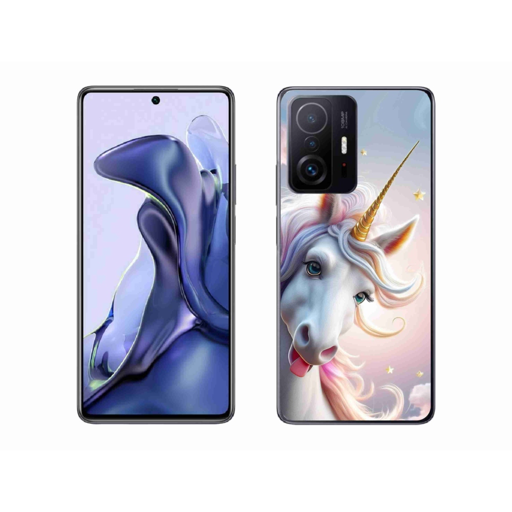 Gél borítás mmCase a Xiaomi 11T Pro számára - vidám egyszarvú