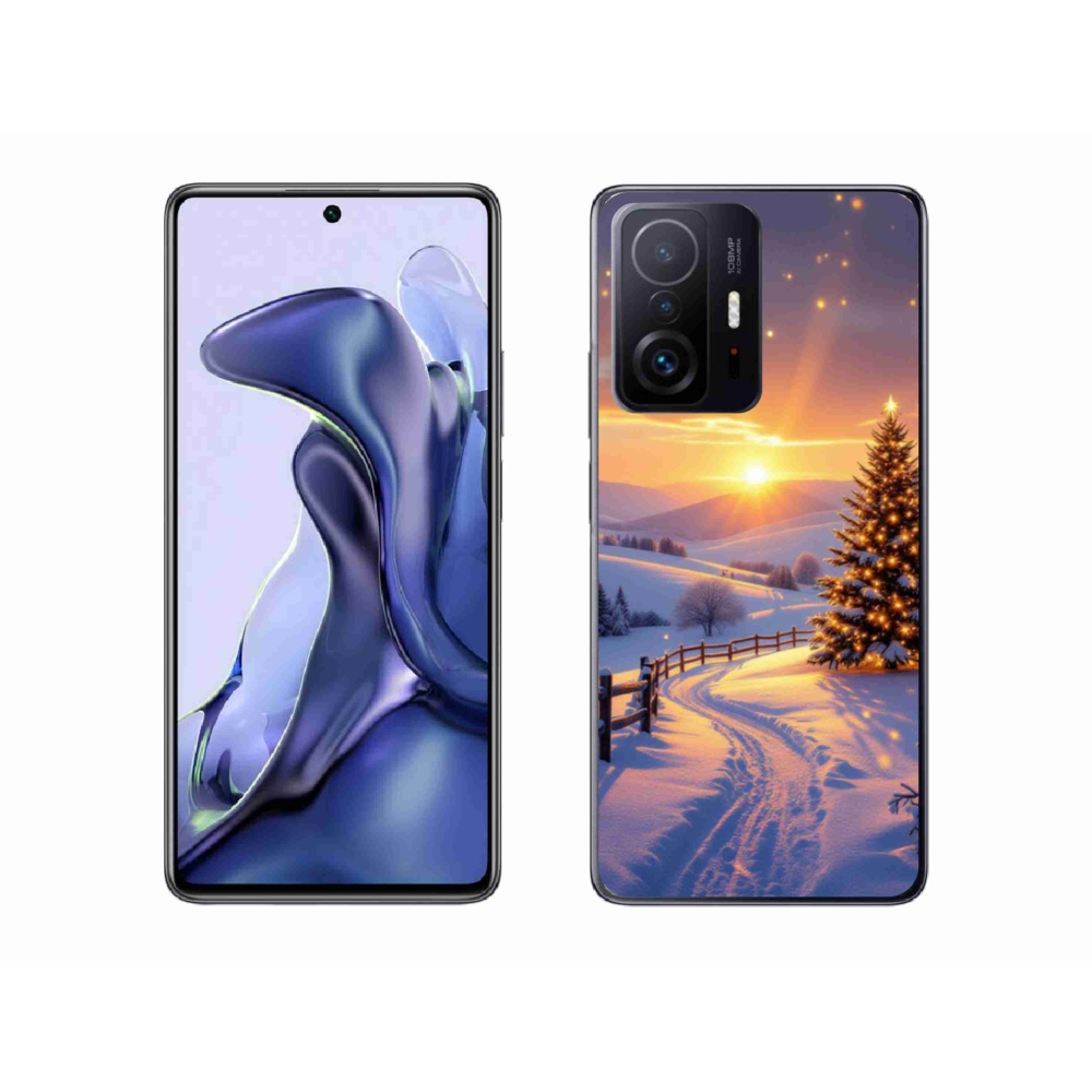 Gél borítás mmCase a Xiaomi 11T Pro számára - téli tájkép