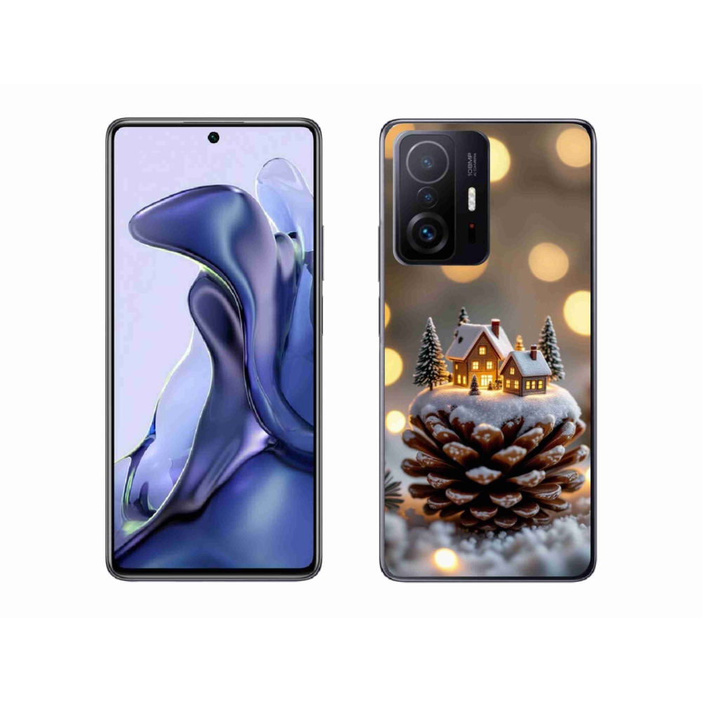 Gél borítás mmCase a Xiaomi 11T Pro számára - téli falu