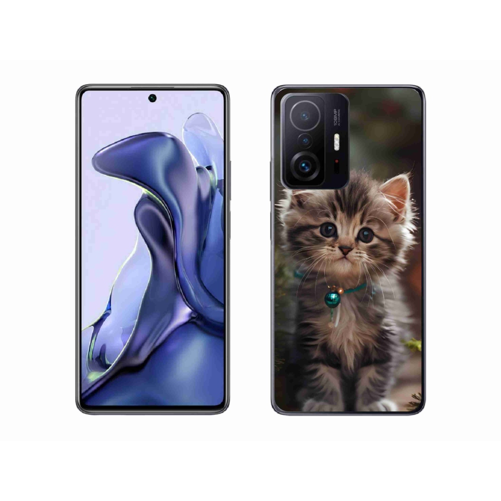 Gél borító mmCase a Xiaomi 11T-hez - aranyos cica 11