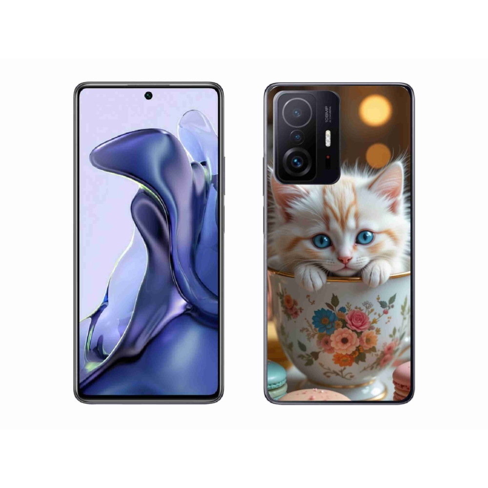 Gél borító mmCase a Xiaomi 11T-hez - aranyos cica 6