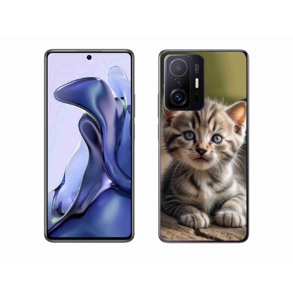 Gél borító mmCase a Xiaomi 11T-hez - aranyos cica 9