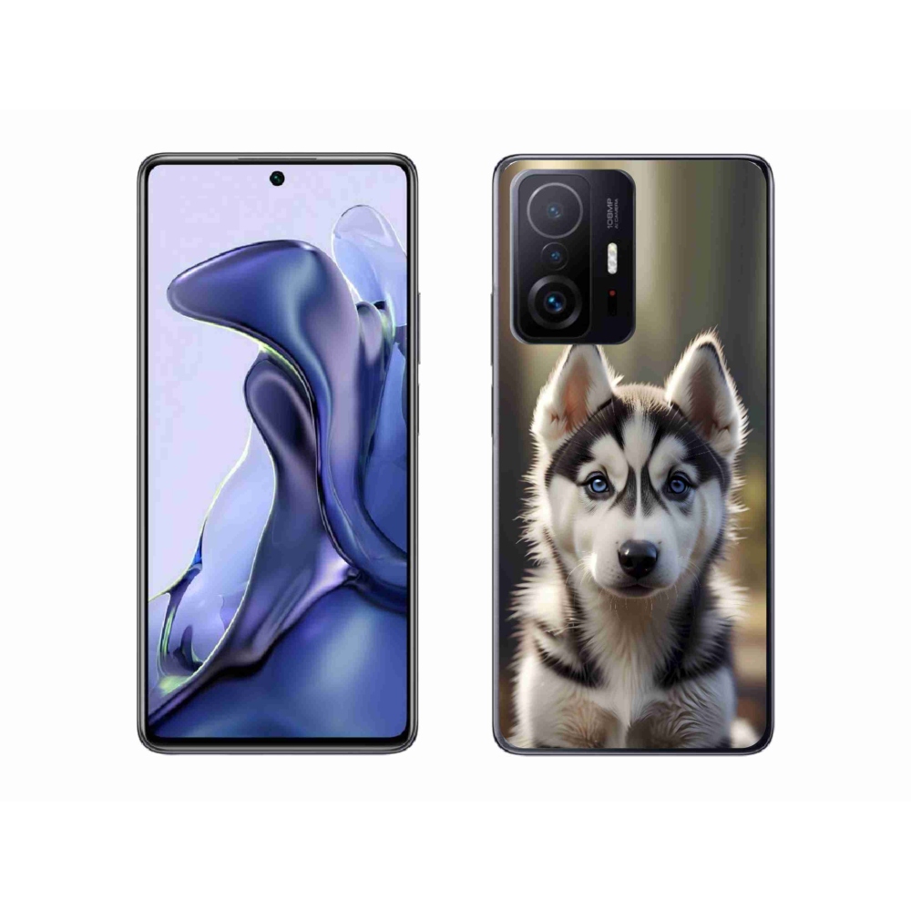 Gél borítás mmCase a Xiaomi 11T-hez - aranyos szibériai husky