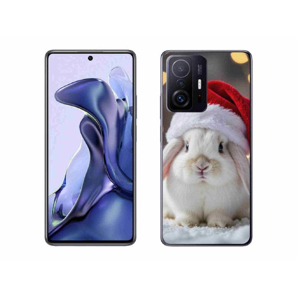Gél borítás mmCase a Xiaomi 11T-hez - karácsonyi nyúl