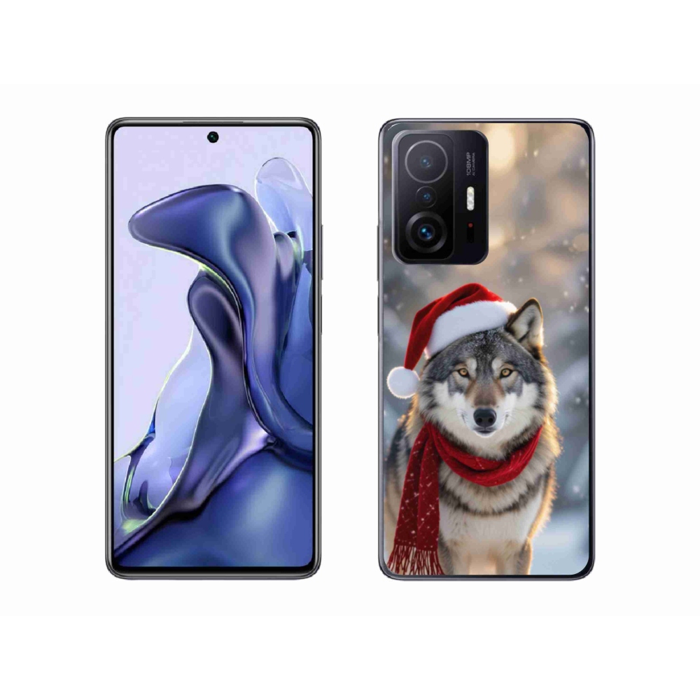Gél borítás mmCase a Xiaomi 11T-hez - Karácsonyi farkas