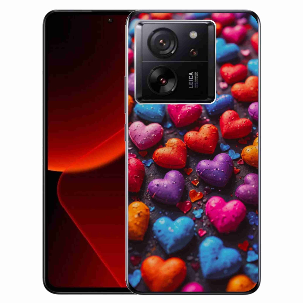 Gél borítás mmCase a Xiaomi 13T/13T Pro számára - színes szív