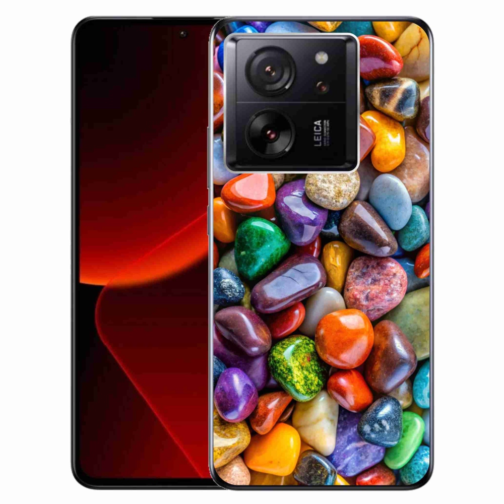 Gél borítás mmCase a Xiaomi 13T/13T Pro számára - színes strasszkövek