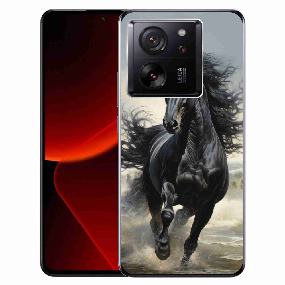 Gél borítás mmCase a Xiaomi 13T/13T Pro - futó fekete ló