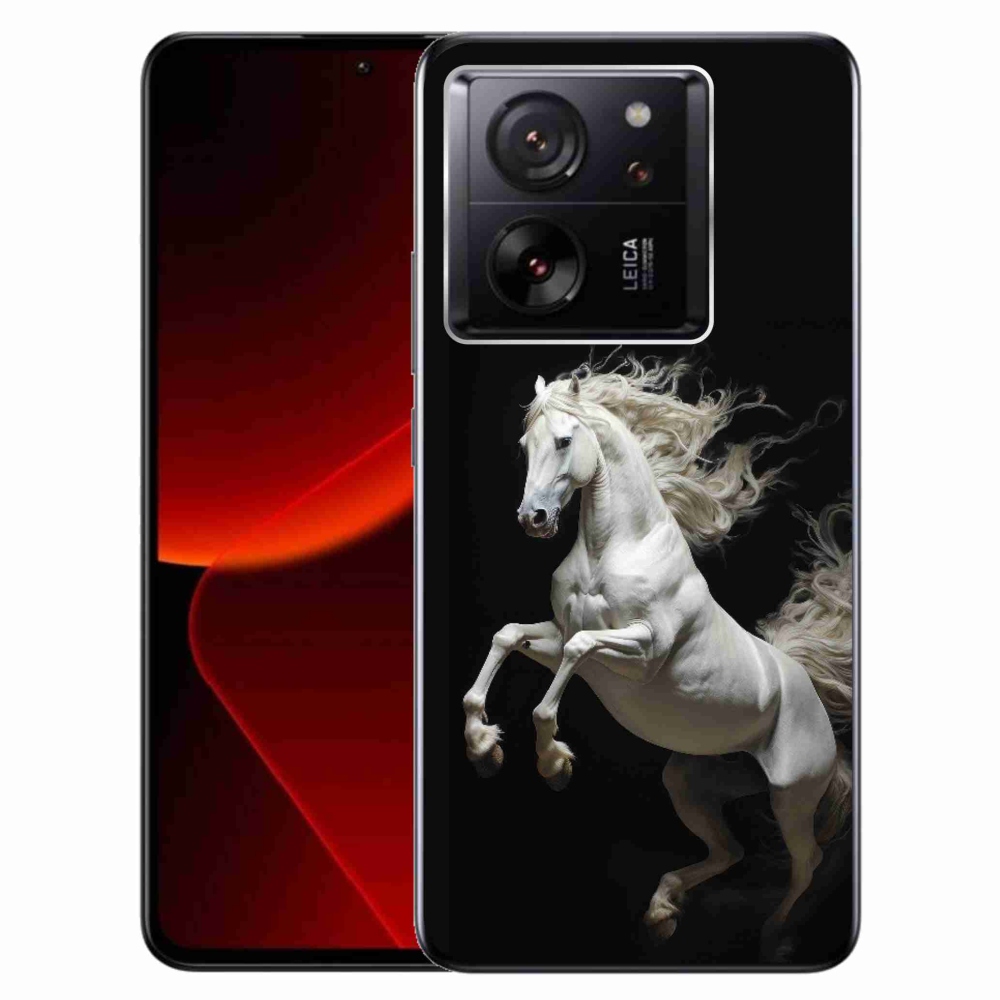 Gél borítás mmCase a Xiaomi 13T/13T Pro számára - fehér ló 4