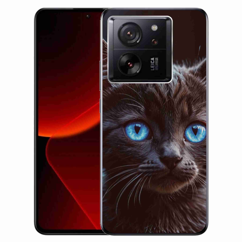 Gél borítás mmCase a Xiaomi 13T/13T Pro számára - fekete cica 2