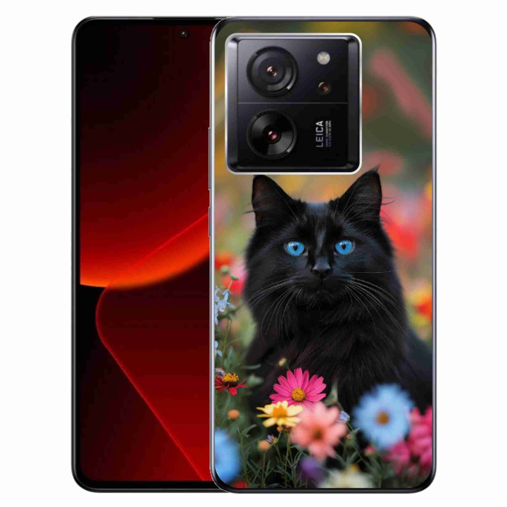 Gél borítás mmCase a Xiaomi 13T/13T Pro számára - fekete cica 4