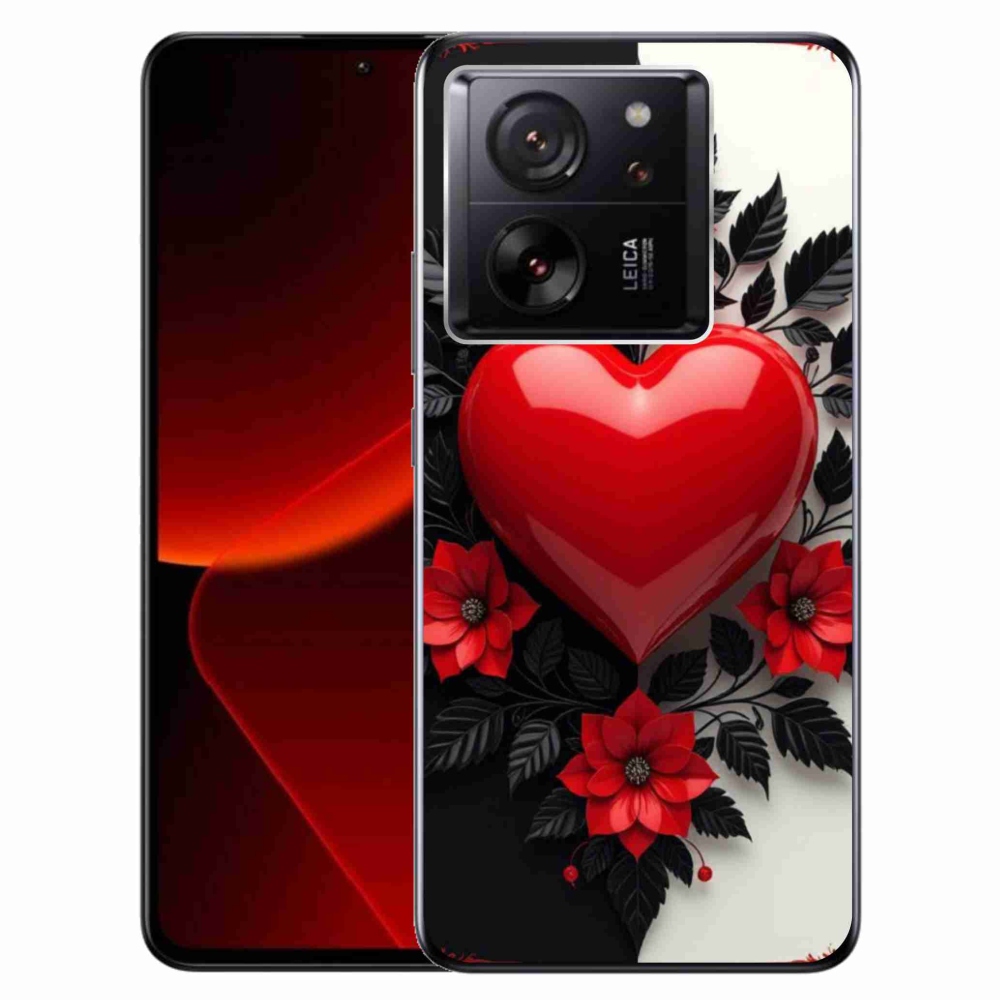 Gél borítás mmCase a Xiaomi 13T/13T Pro készülékhez - piros szív