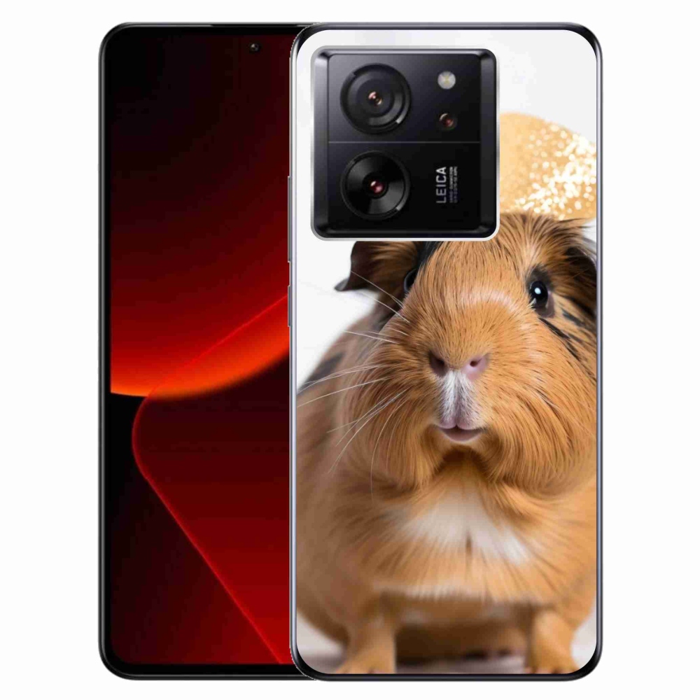 Gél borítás mmCase a Xiaomi 13T/13T Pro készülékhez - barna tengerimalac