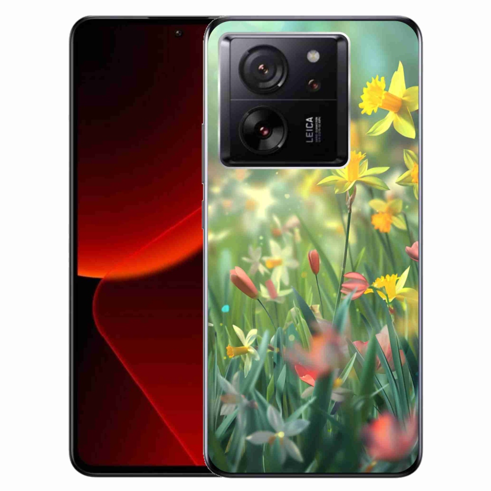 Gél borítás mmCase a Xiaomi 13T/13T Pro számára - tavaszi virágok