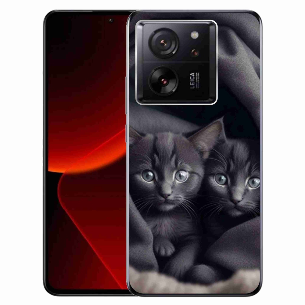 Zselés borítás mmCase a Xiaomi 13T/13T Pro - cat duo számára