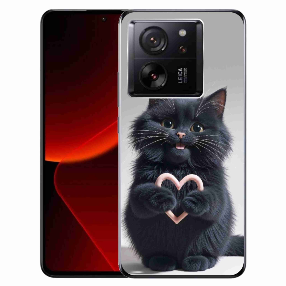 Gél borítás mmCase a Xiaomi 13T/13T Pro számára - cat love 3