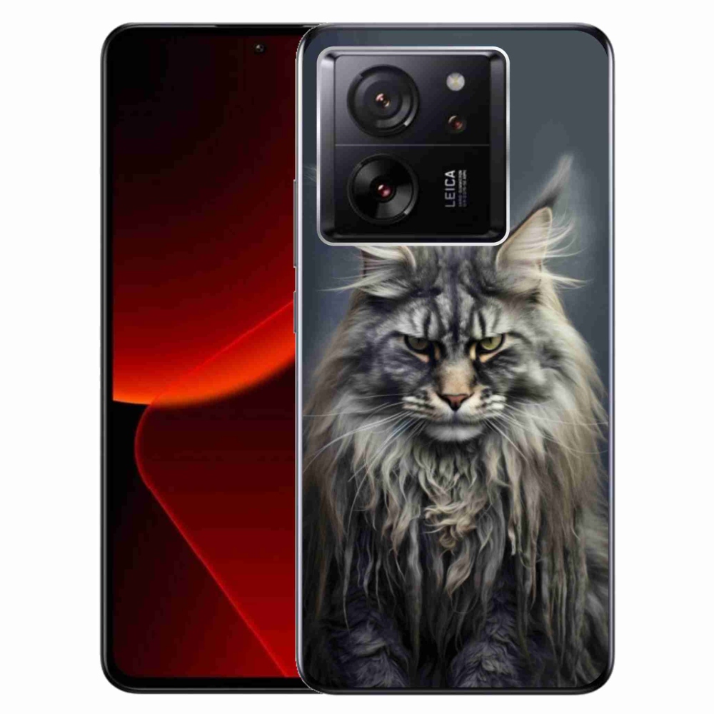 Gél borítás mmCase a Xiaomi 13T/13T Pro számára - macskaszem nézet 4