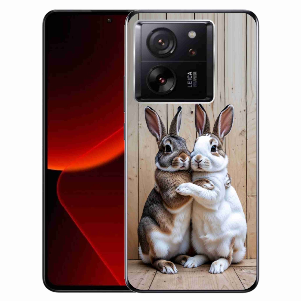 Zselés borítás mmCase a Xiaomi 13T/13T Pro-hoz - nyúl pár