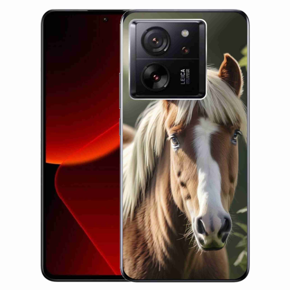 Gél borítás mmCase a Xiaomi 13T/13T Pro számára - ló könnyű sörénnyel