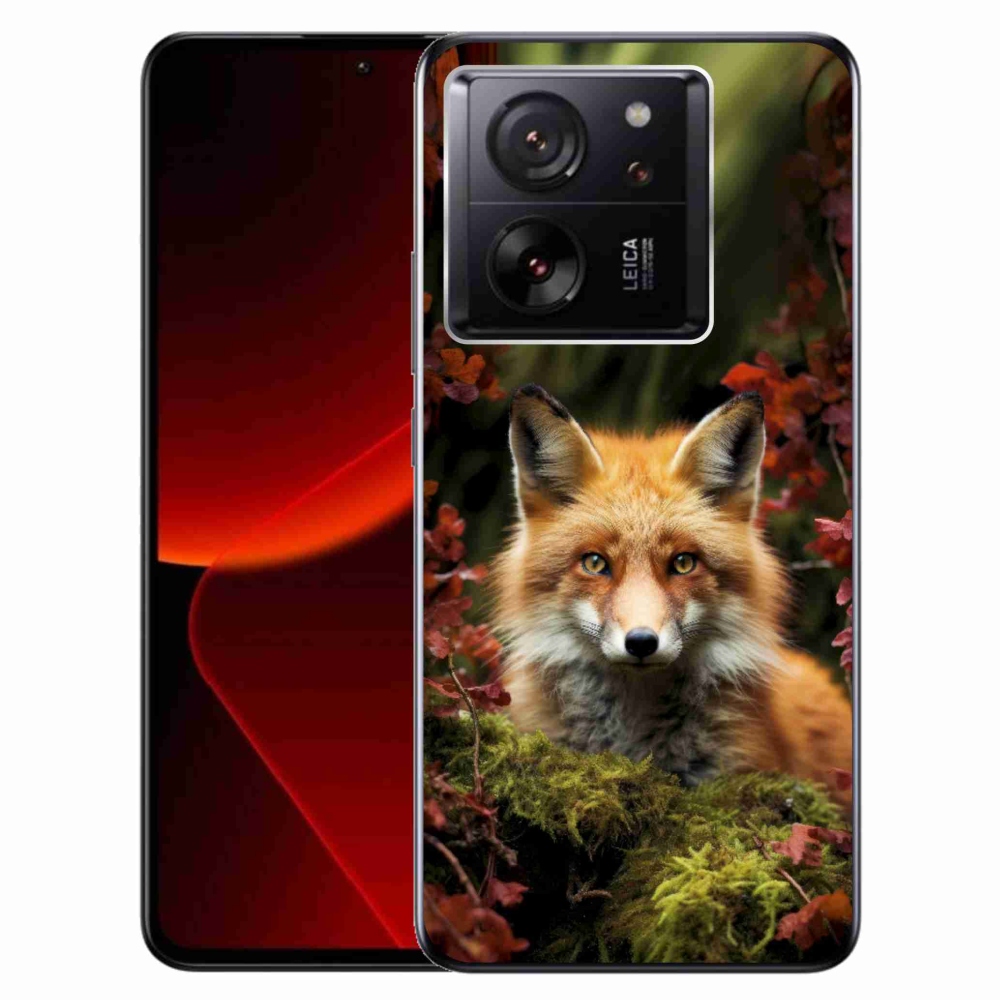 Gél borítás mmCase a Xiaomi 13T/13T Pro számára - róka az erdőben