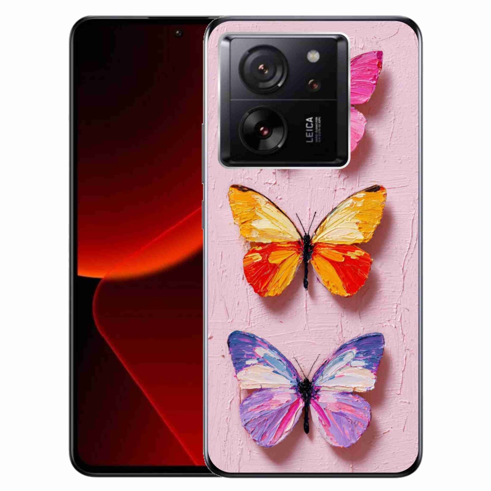 Gél borítás mmCase a Xiaomi 13T/13T Pro számára - pillangó trió