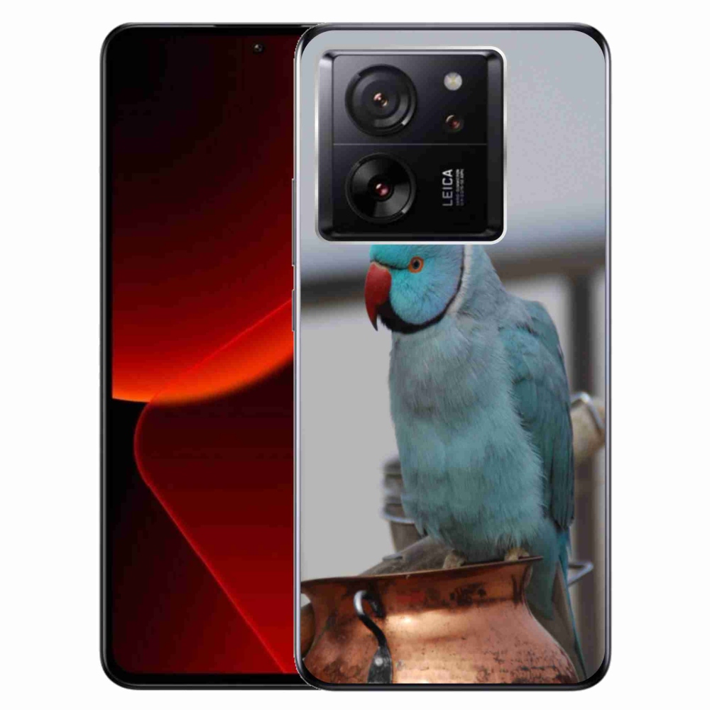 Gél borítás mmCase a Xiaomi 13T/13T Pro készülékhez - papagáj alexander kék