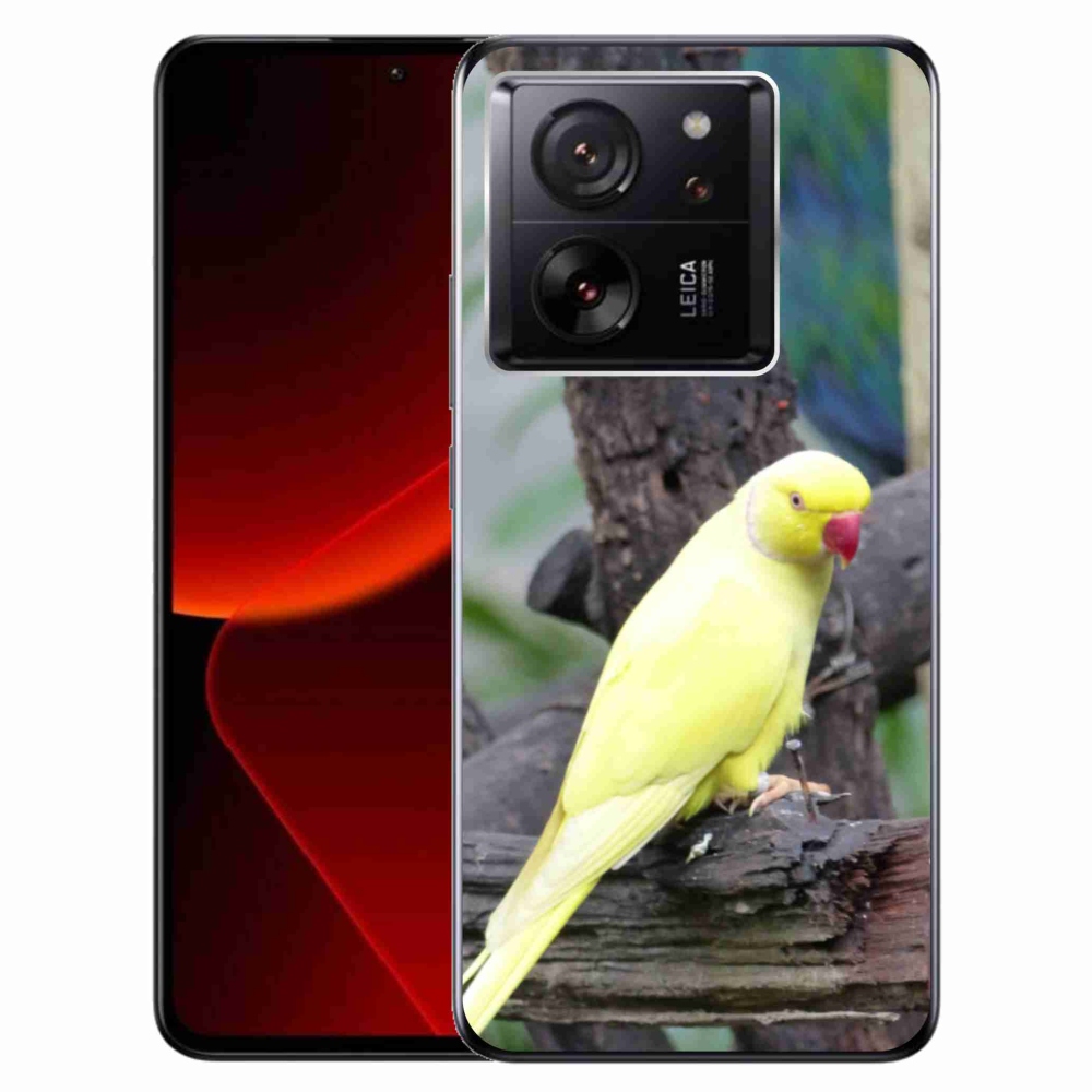 Gél borítás mmCase a Xiaomi 13T/13T Pro készülékhez - papagáj alexander sárga