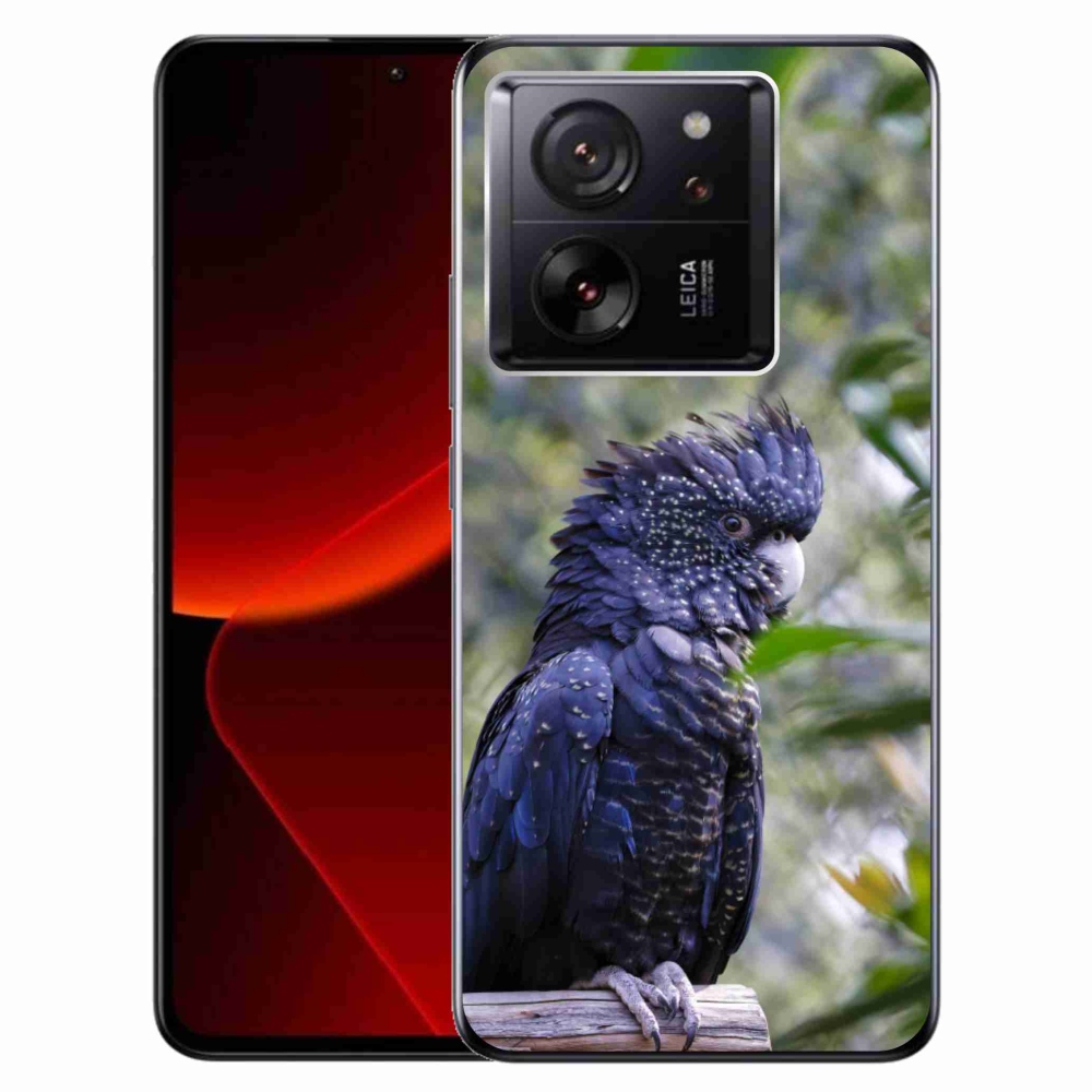 Gél borítás mmCase a Xiaomi 13T/13T Pro készülékhez - papagáj kakadu fekete