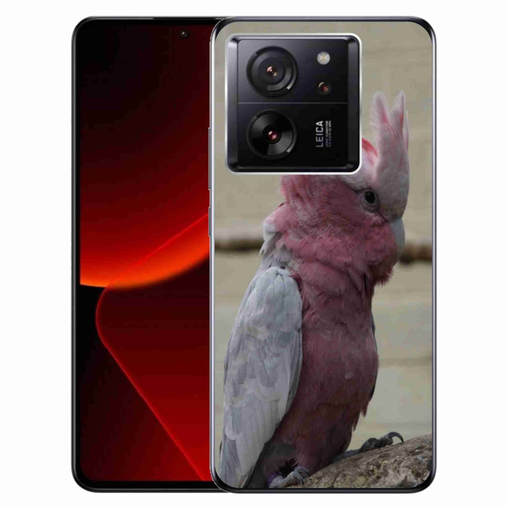 Gél borítás mmCase a Xiaomi 13T/13T Pro készülékhez - papagáj kakadu rózsaszínű