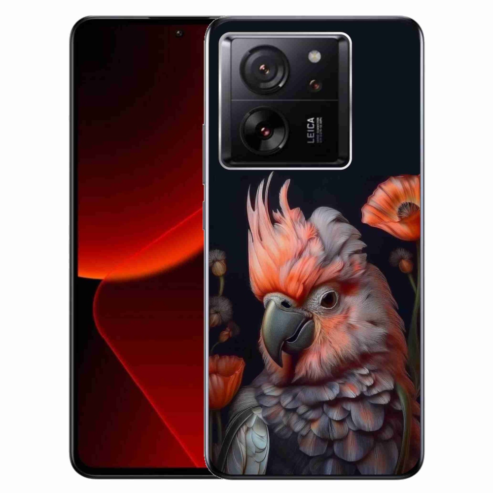 Gél borítás mmCase a Xiaomi 13T/13T Pro számára - papagáj kakadu színekben