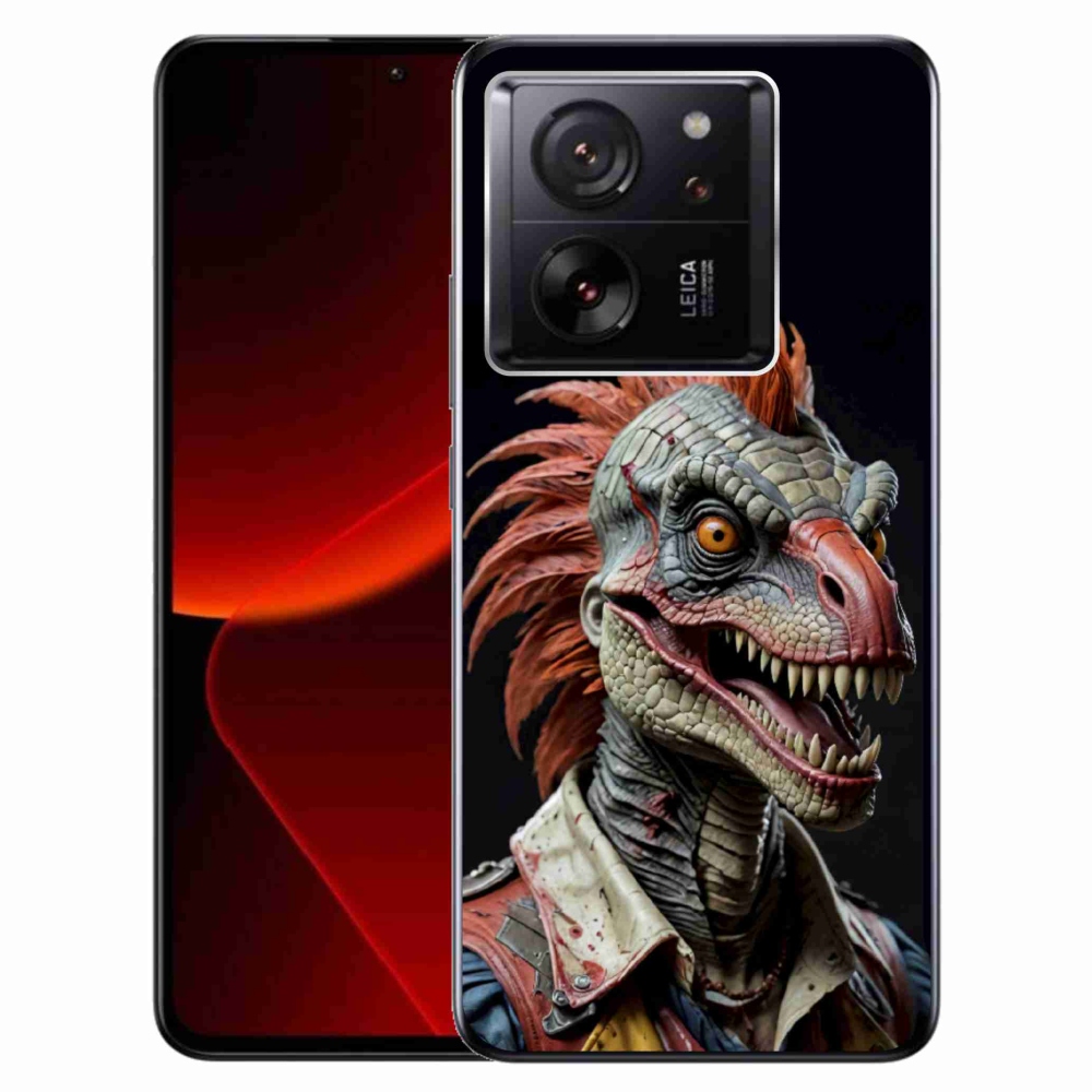 Zselés borítás mmCase a Xiaomi 13T/13T Pro számára - punk dinoszaurusz