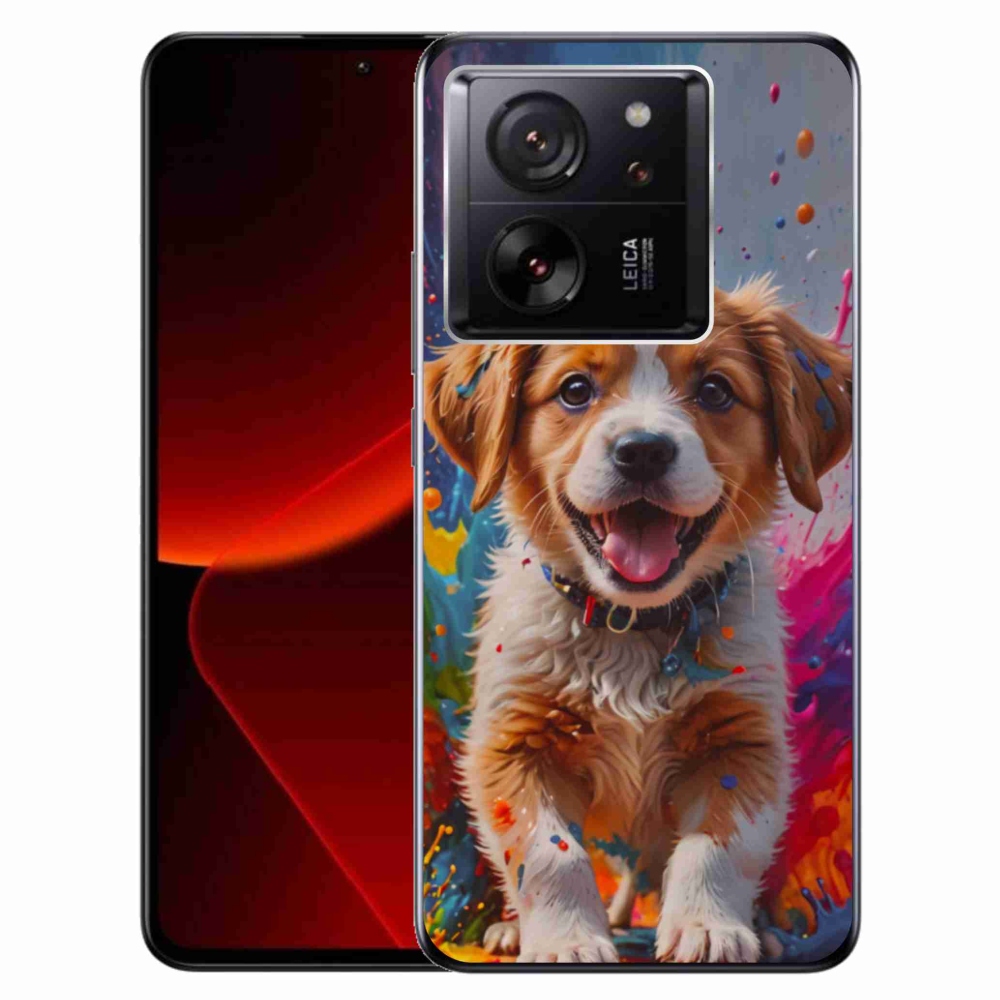 Gél borítás mmCase a Xiaomi 13T/13T Pro számára - aranyos kiskutya 3