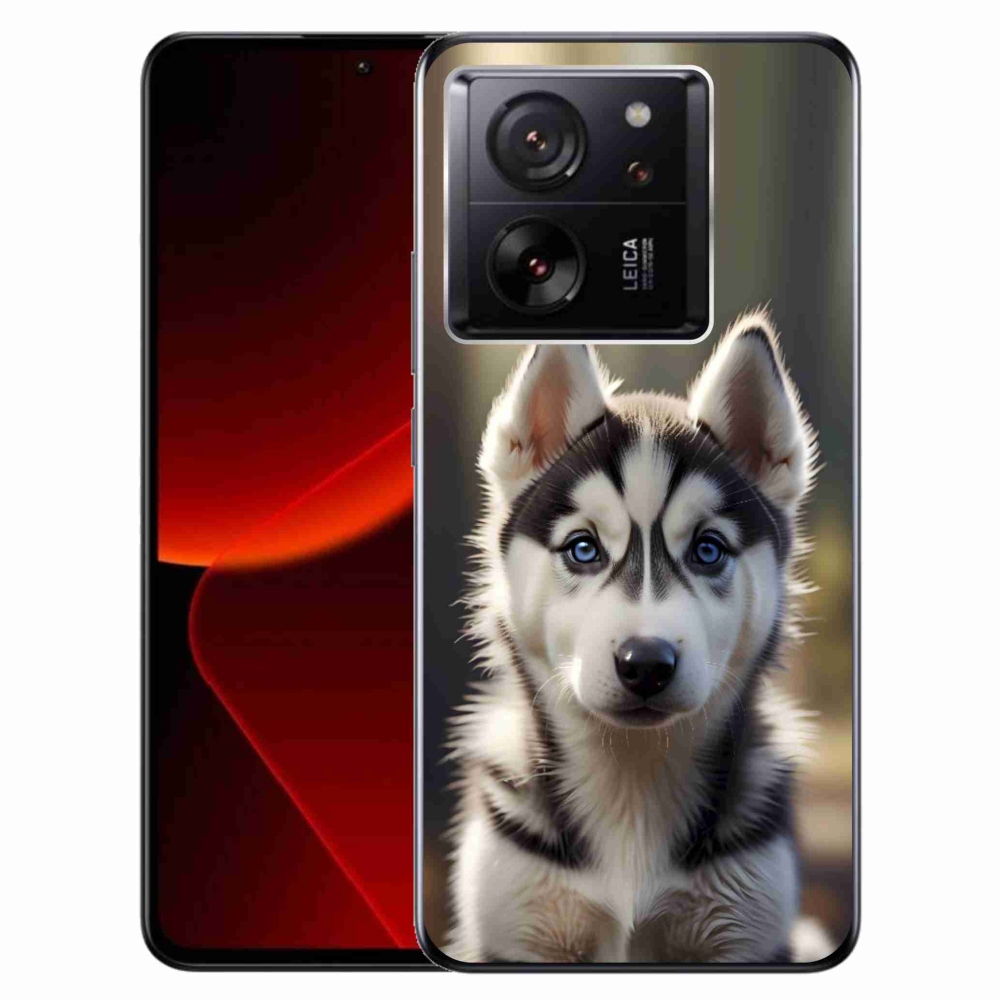Gél borítás mmCase a Xiaomi 13T/13T Pro számára - aranyos szibériai husky