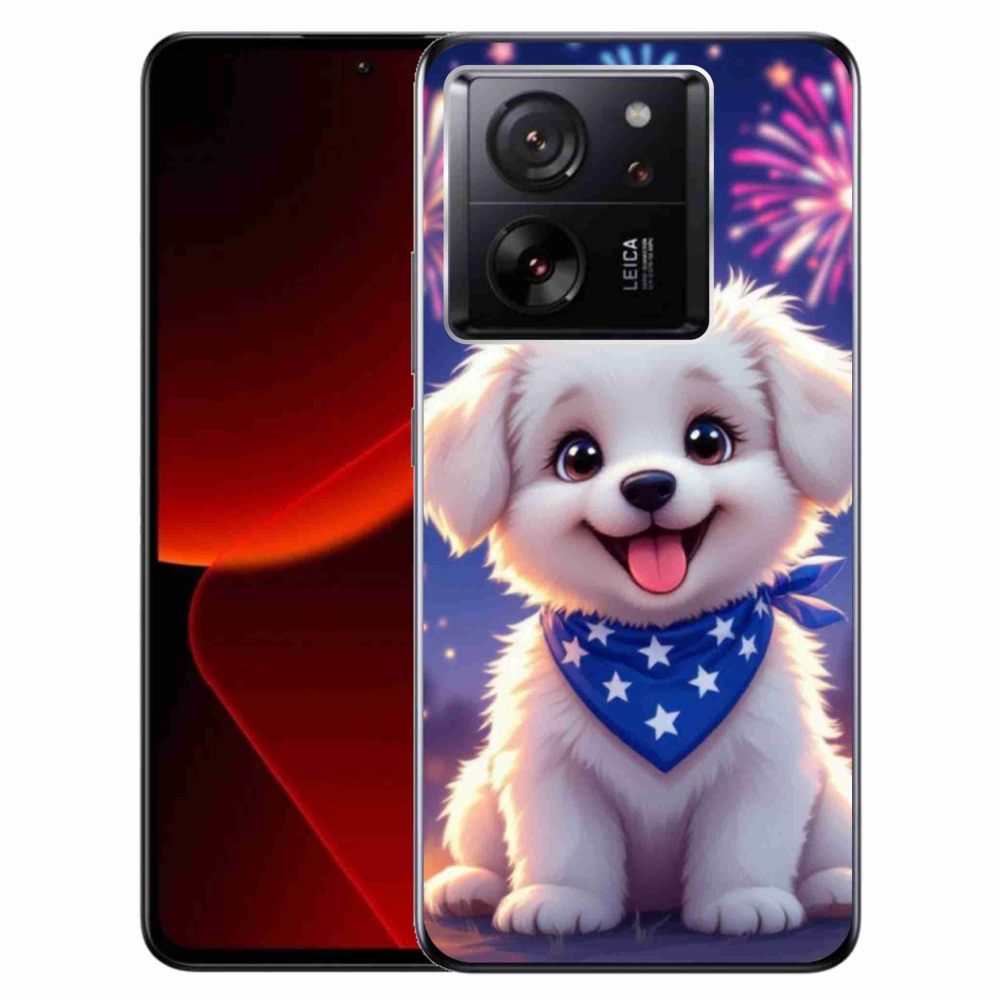 Gél borítás mmCase a Xiaomi 13T/13T Pro számára - ünnepi kiskutya
