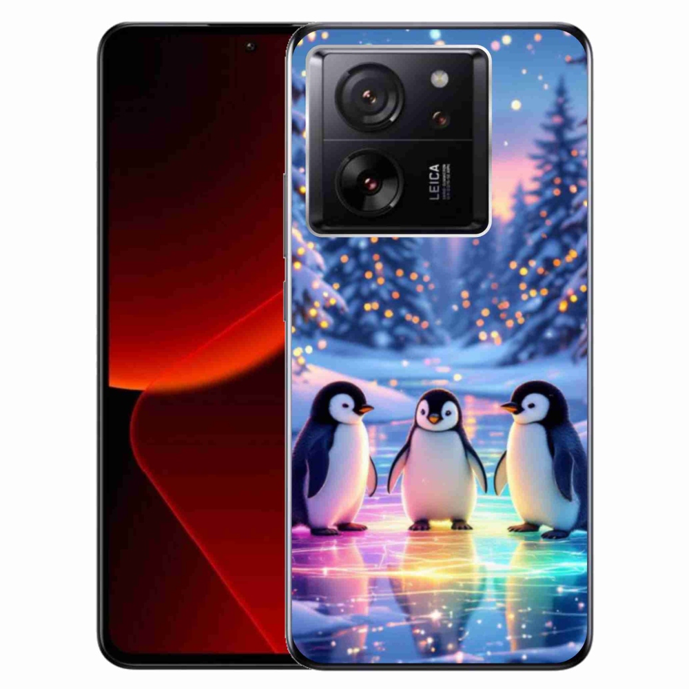 Gél borítás mmCase a Xiaomi 13T/13T Pro számára - pingvinek