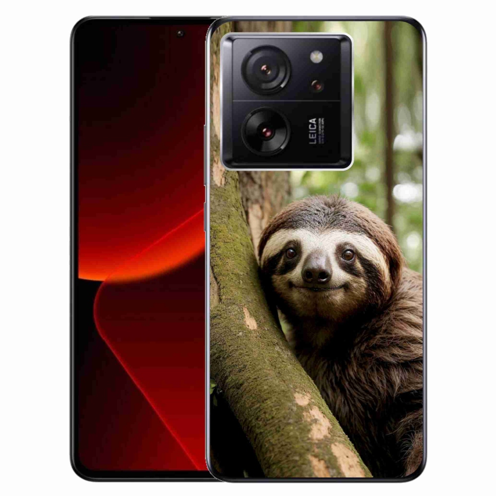 Gél borítás mmCase a Xiaomi 13T/13T Pro számára - mosolygó lajhár