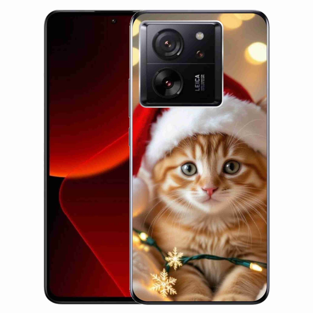 Gél borítás mmCase a Xiaomi 13T/13T Pro számára - Karácsonyi cica