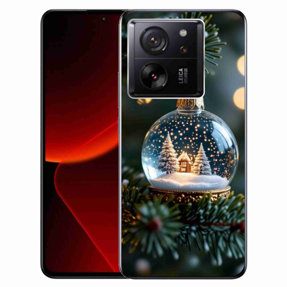 Gél borítás mmCase a Xiaomi 13T/13T Pro számára - karácsonyi gömbök 2