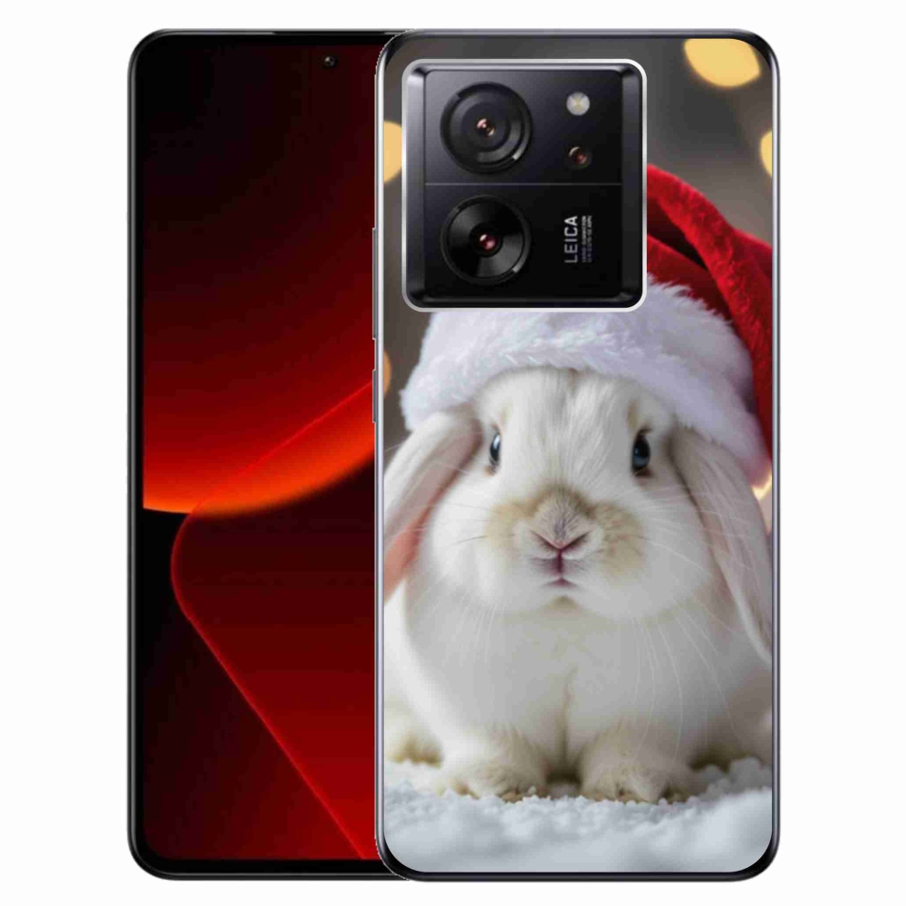 Gél borítás mmCase a Xiaomi 13T/13T Pro számára - karácsonyi nyuszi