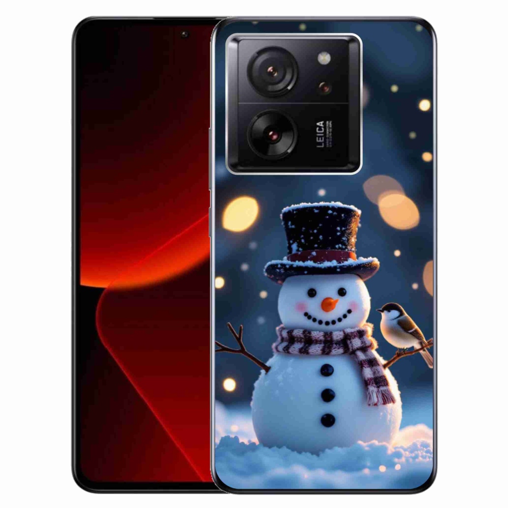 Gél borítás mmCase a Xiaomi 13T/13T Pro számára - karácsonyi hóember