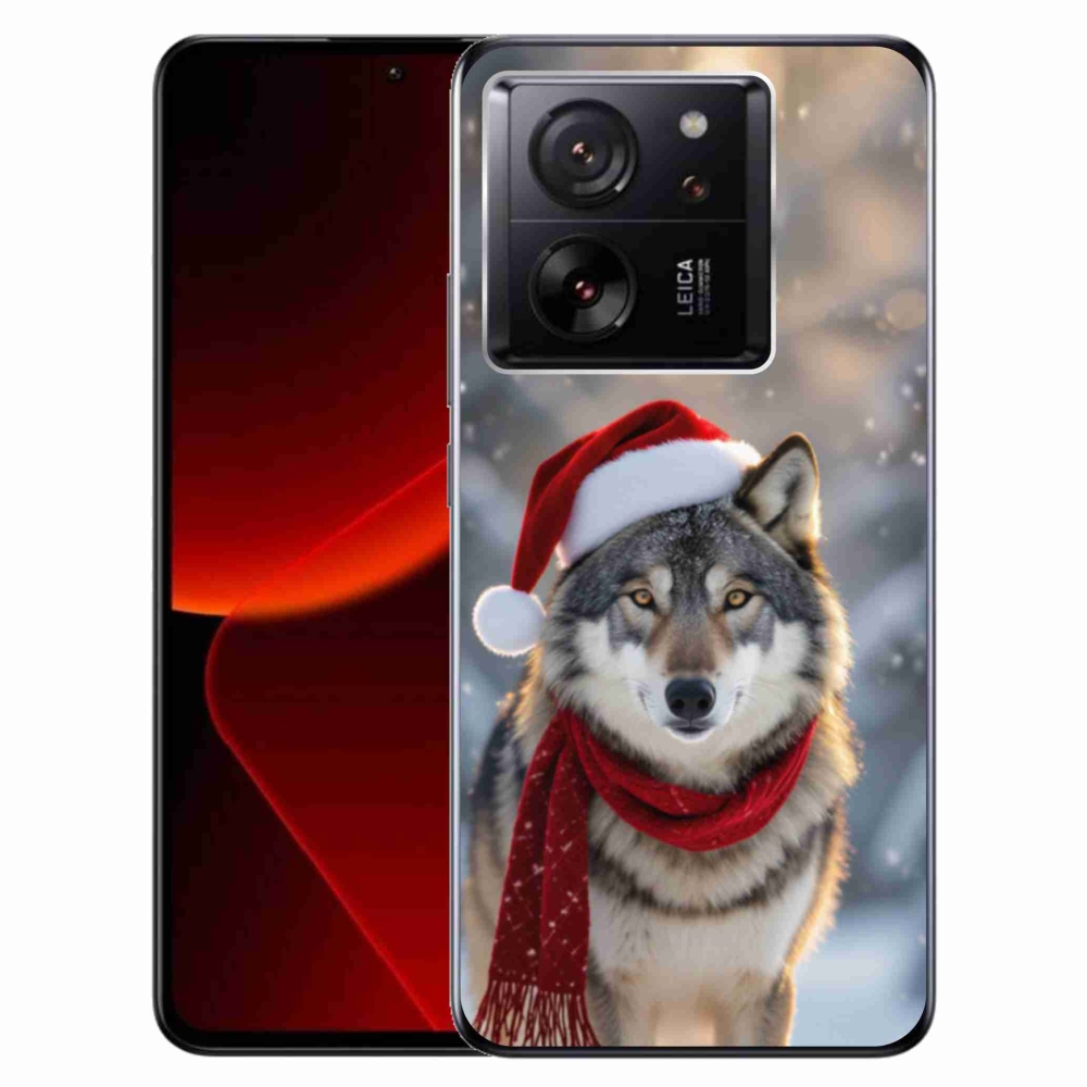 Gél borítás mmCase a Xiaomi 13T/13T Pro számára - Karácsonyi farkas